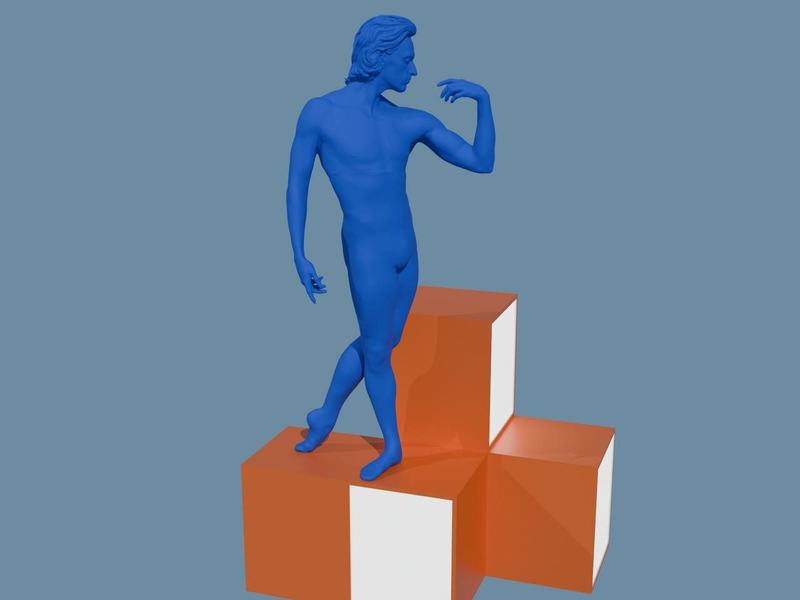 Скульптура человека по 3D скану