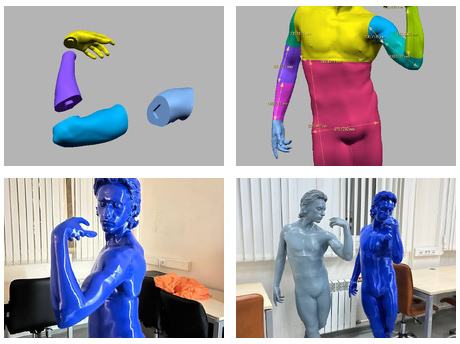 Скульптура человека по 3D скану